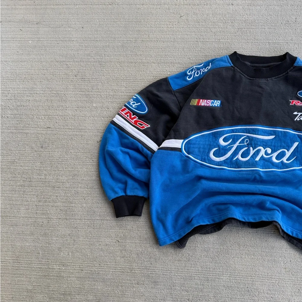 Vintage Racing Champions Apparel Ford Racing NASCAR Sweatshirt Boxy Size L/XL - Picture 3 of 11